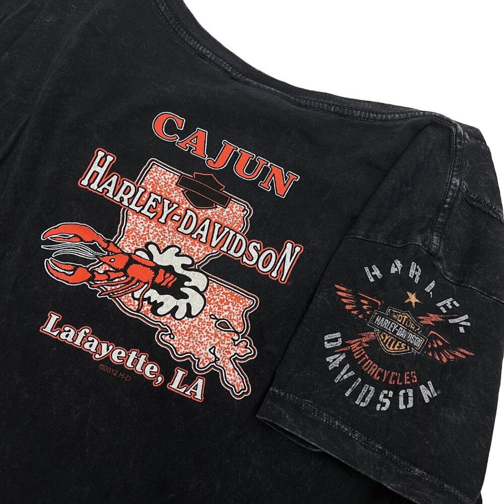 Harley Davidson T-Shirt Lafayette LA Womens XL X-Large Biker Motorcycle - Picture 4 of 4